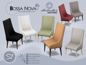 Sims 4 — Bossa Nova chair by SIMcredible! — by SIMcredibledesigns.com available exclusively at TheSimsResource 8 colors +