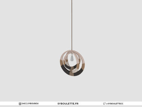 Sims 4 — Kwanzaa - Ceiling lamp (medium) by Syboubou — This is a modern ethnic ceiling lamp with ropes textured all