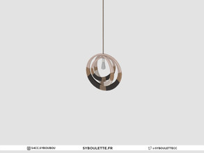 Sims 4 — Kwanzaa - Ceiling lamp (short) by Syboubou — This is a modern ethnic ceiling lamp with ropes textured all around