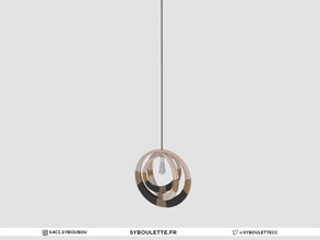 Sims 4 — Kwanzaa - Ceiling lamp (tall) by Syboubou — This is a modern ethnic ceiling lamp with ropes textured all around