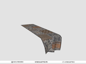 Sims 4 — Kwanzaa - Tablecloth by Syboubou — This table cloth will fit a 2x2 round table and is embroided with ethnic