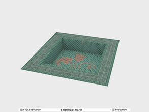 Sims 4 — Mozaic - Sunken bath by Syboubou — Tiled sunken bath. Animatin can be a bit displaced when entering but it's