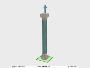 Sims 4 — Mozaic - Column by Syboubou — Functional unlimited column with antique tiles style.