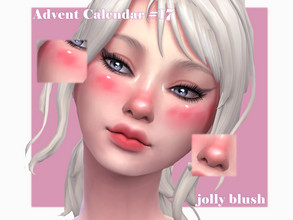 Sims 4 — Advent Calendar Day #17 - Jolly Blush by Sagittariah — base game compatible 5 swatches properly tagged enabled