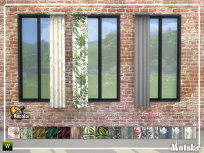 Sims 4 — New York Curtain Middle Recolor by Mutske — This curtain is part of the New York Constructionset. Made by