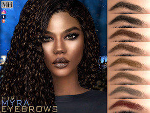 Sims 4 — Myra Eyebrows N191 by MagicHand — Natural eyebrows in 13 colors - HQ Compatible. Preview - CAS thumbnail