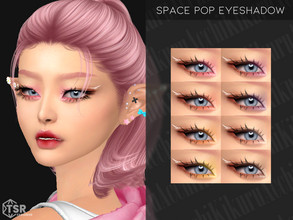 Sims 4 — Space Pop Eyeshadow by Kikuruacchi — - It is suitable for Female and Male. ( Teen to Elder ) - 8 swatches - HQ