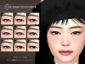 Sims 4 — Eyes 51 (HQ)   by Caroll912 — A 9-swatch soft set of contact lenses in different shades of blue, green and