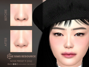 Sims 4 — Nose Preset 9 (HQ) by Caroll912 — A small nose preset for female Sims. Preset is suited for Teen - Elders and