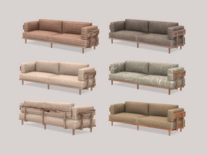 Sims 4 — Living Room Gina Sofa by ung999 — Living Room Gina Sofa Color Options : 5