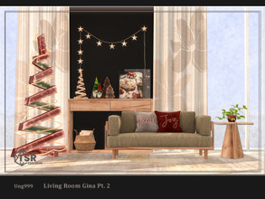 Sims 4 — Living Room Gina Pt 2 by ung999 — Decor objects for the Living Room Gina (part 2), set includes 8 objects: