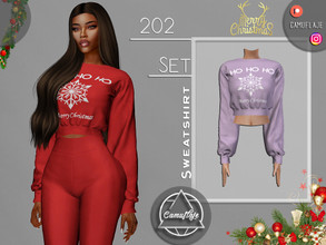 Sims 4 — SET 202 - Sweatshirt by Camuflaje — Merry Christmas and Happy Holidays! I wish you and your families all the