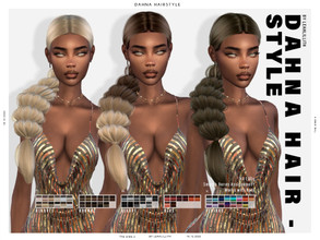 Sims 4 — Dahna Hairstyle by Leah_Lillith — All LODs Smooth bones Custom CAS thumbnail Works with hats To enjoy the hair