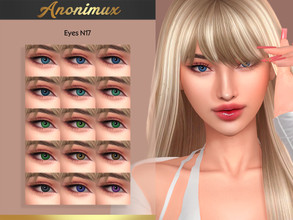 Sims 4 — Eyes N17 by Anonimux_Simmer — - 15 Swatches - All ages - Male/Female - Face paint category - BGC - HQ - Thanks