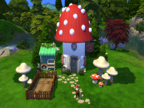 Sims 4 — Witch Mushroom Shop by susancho932 — Welcome to the Mushroom Shop which sells mushrooms, herbs, and other garden