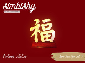 Sims 4 — Lunar New Year - Fortune Statue by simbishy — Celebrating Lunar New Year 2023. This is a decorative item