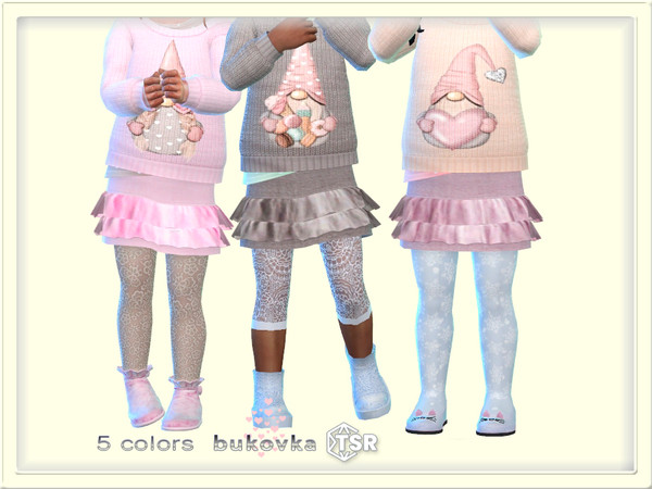Sims 4 — Skirt Tulle NY by bukovka — Skirt for toddlers of girls. Installed standalone, suitable for the base game. 7