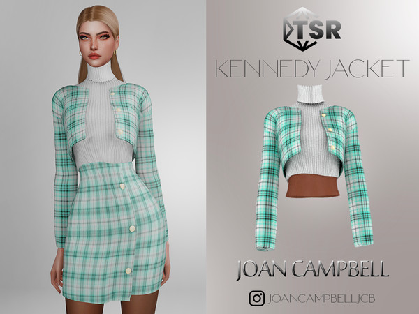 Sims 4 — Kennedy Jacket by Joan_Campbell_Beauty_ — 4 swatches Custom thumbnail Original mesh Hq compatible