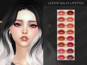 Sims 4 — Lemon Balm Lipstick by Kikuruacchi — - It is suitable for Female and Male. ( Teen to Elder ) - 16 swatches - HQ