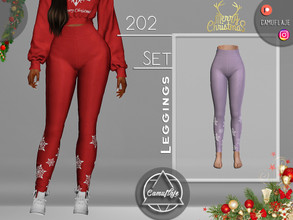Sims 4 — SET 202 - Leggings by Camuflaje — Merry Christmas and Happy Holidays! I wish you and your families all the best!