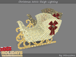 Sims 4 — Christmas 2022 Sleigh Lighting by Mincsims — 2 swatches Basegame Compatible