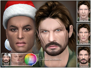 Sims 4 — Skin Snake by BAkalia — Hello :) Realistic facemask and body for male sims. Andmany mixing possibilities. I hope