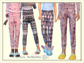 Sims 4 — Pants Pastel  NY by bukovka — Pants for children of both sexes: boys and girls. Installed stand-alone, suitable
