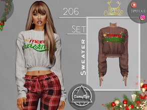 Sims 4 — SET 206 - Sweater by Camuflaje — Merry Christmas and Happy Holidays! I wish you and your families all the best!