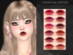 Sims 4 — Fountain Lipstick by Kikuruacchi — - It is suitable for Female and Male. ( Teen to Elder ) - 12 swatches - HQ