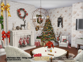 Sims 4 — Christmas 2022 - living room by Danuta720 — Christmas lounge Cost: $18461 Size:10x8 Medium wall by Danuta720