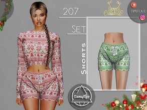 Sims 4 — CHRISTMAS SET 206 - Shorts by Camuflaje — Merry Christmas and Happy Holidays! I wish you and your families all