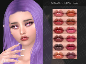 Sims 4 — Arcane Lipstick by Kikuruacchi — - It is suitable for Female and Male. ( Teen to Elder ) - 12 swatches - HQ