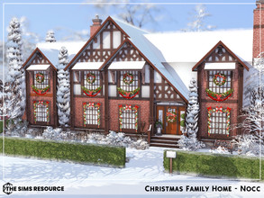 Sims 4 — Christmas Family Home - Nocc by sharon337 — Christmas Family Home is a Detached Family Home perfect for a family