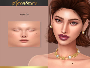 Sims 4 — Moles 05 by Anonimux_Simmer — - 3 Swatches - Male/Female - Moles category - BGC - HQ - Thanks to all CC creators