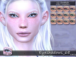Sims 4 — Eyeshadows_68 by tatygagg — New eyeshadows for all your Sims. - Female, Male - Human, Alien - Teen to Elder - Hq