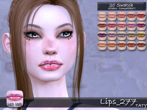 Sims 4 — Lips_277 by tatygagg — New Lipstick for your sims - Female, Male - Human, Alien - Teen to Elder - Hq Compatible