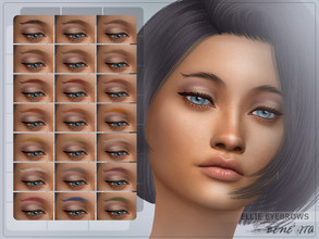 Sims 4 — Ellie Eyebrows [HQ] by Benevita — Ellie Eyebrows HQ Mod Compatible 21 Swatches For Female and Male (Teen to