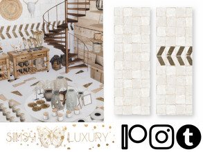 Sims 4 — Wabi Sabi Wallpapers by Sims4Luxury — - 2 new tiles wallpapers which are matching the 4 Wabi Sabi floors (you'll