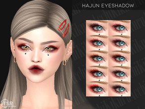 Sims 4 — Hajun Eyeshadow by Kikuruacchi — - It is suitable for Female and Male. ( Teen to Elder ) - 10 swatches - HQ