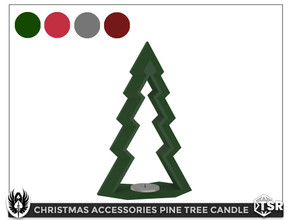 Sims 4 — Christmas Accessories Pine tree Candle by nemesis_im — Pine tree Candle from Christmas Accessories Set - 4