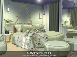Sims 4 — Mint New Year by dasie22 — Mint New Year is an elegant, lovely bedroom.. Please, use code "bb.moveobjects