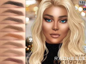 Sims 4 — Rachelle Eyebrows N194 by MagicHand — Arched eyebrows in 13 colors - HQ Compatible. Preview - CAS thumbnail