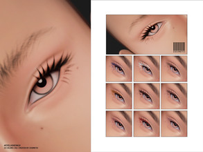 Sims 4 — Eyelashes| N10 by cosimetic — - Female - 10 Swatches. - 10 Custom thumbnail. - You can find it in the makeup