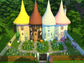 Sims 4 — All Seasons Cottage by susancho932 — A gnome living in 4 seasons. Summer is all about the sea which is the
