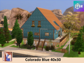 Sims 4 — ws Colorado Blue by watersim44 — Welcome to this house. Living, Kitchen, Dining, Bath- and Bedroom, a