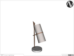 Sims 3 — Avon Table Lamp by ArtVitalex — Lighting Collection | All rights reserved | Belong to 2022 ArtVitalex@TSR -
