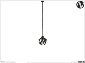Sims 3 — Avon Geometric Rustic Pendant Ceiling Lamp Medium by ArtVitalex — Lighting Collection | All rights reserved |