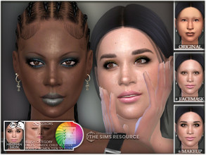 Sims 4 — Skin Meghan by BAkalia — Hello :) Realistic facemask and body for female sims. Many mixing possibilities. I hope