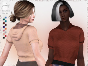 Sims 4 — Creation No: 141 by Asilkan — - 12 Colors - New Mesh (All LODs) - All Texture Maps - HQ Compatible - Custom