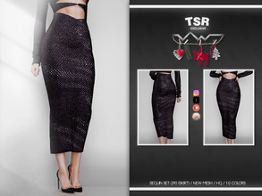 Sims 4 — SEQUIN SET-290 (SKIRT) BD843 by busra-tr — 10 colors Adult-Elder-Teen-Young Adult For Female Custom thumbnail
